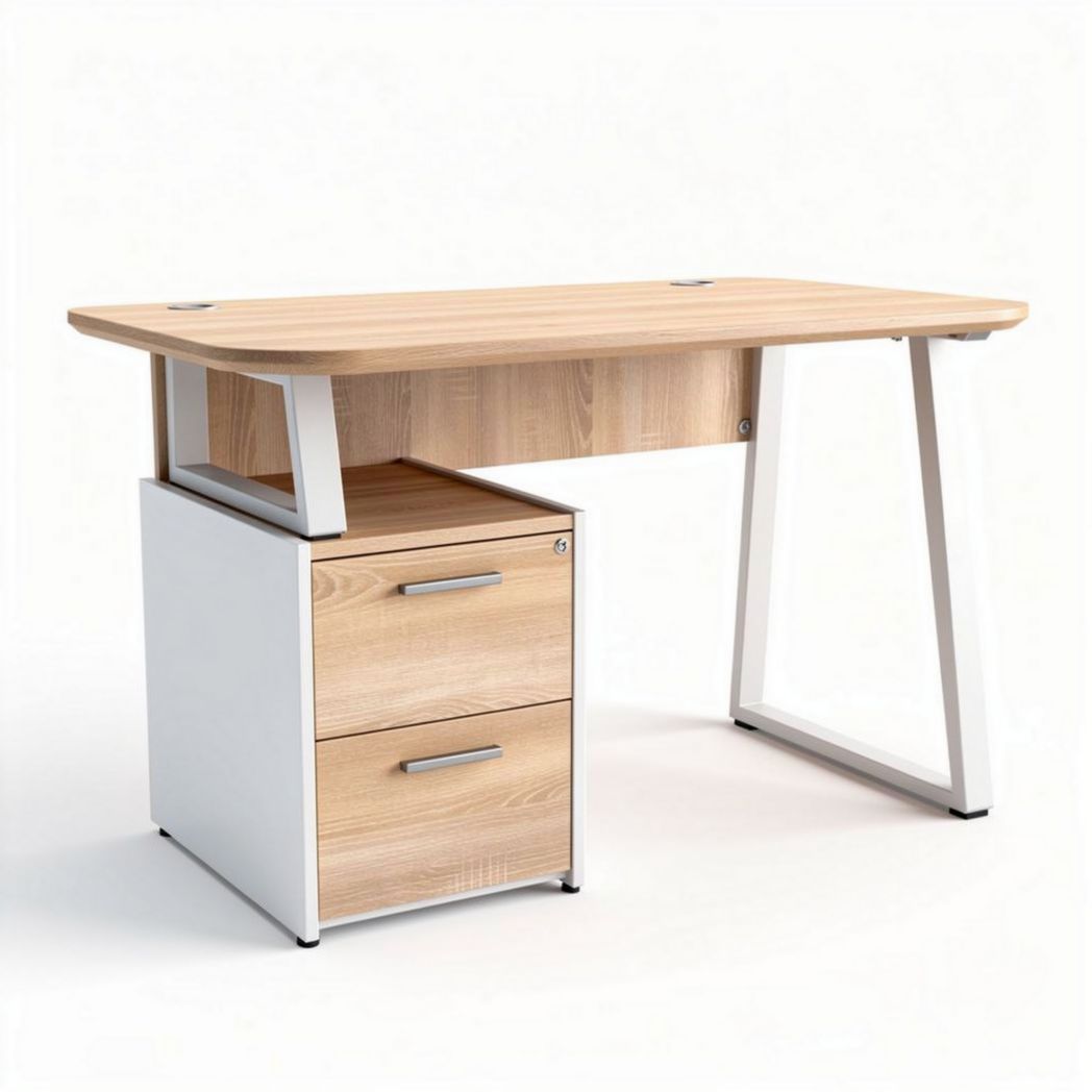 Bureau en bois avec tiroirs de rangement dimensions 120 x 60 x 75cm